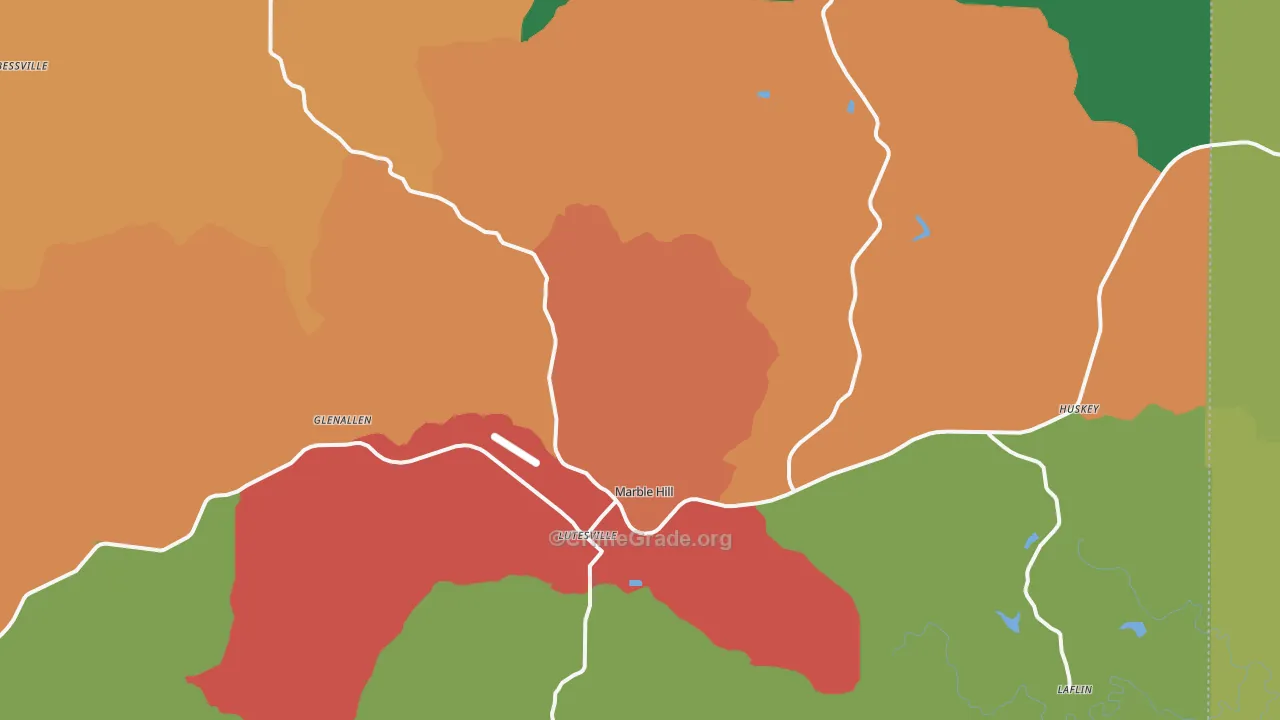63764, MO Map of Drug-Related Crime Rates