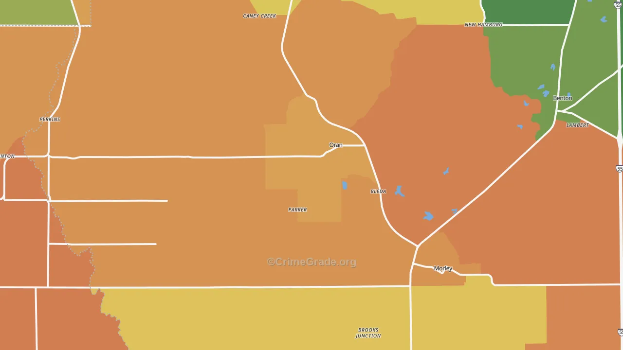 63771, MO Map of Drug-Related Crime Rates