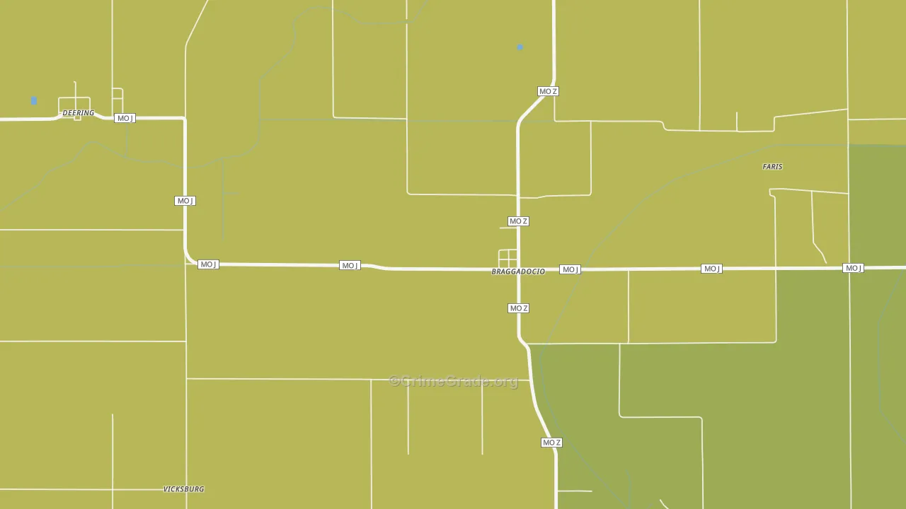 63826, MO Map of Drug-Related Crime Rates