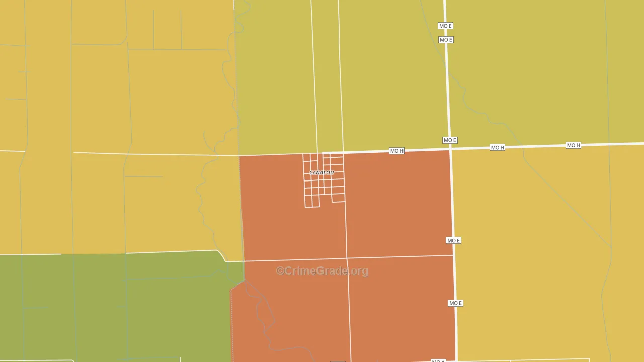 63828, MO Map of Drug-Related Crime Rates