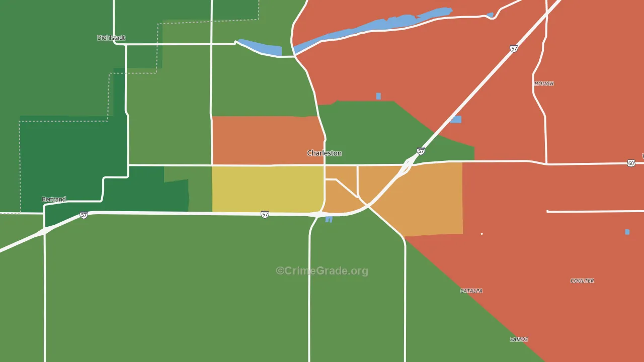 63834, MO Map of Drug-Related Crime Rates