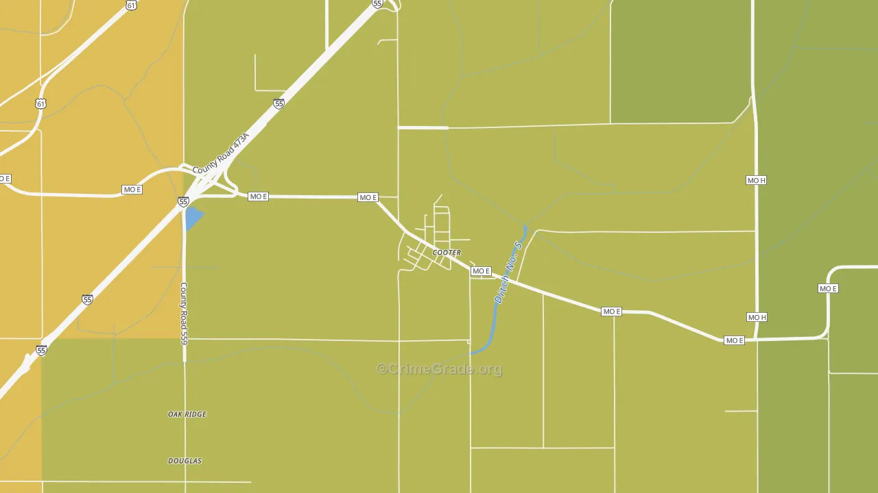 63839, MO Map of Drug-Related Crime Rates
