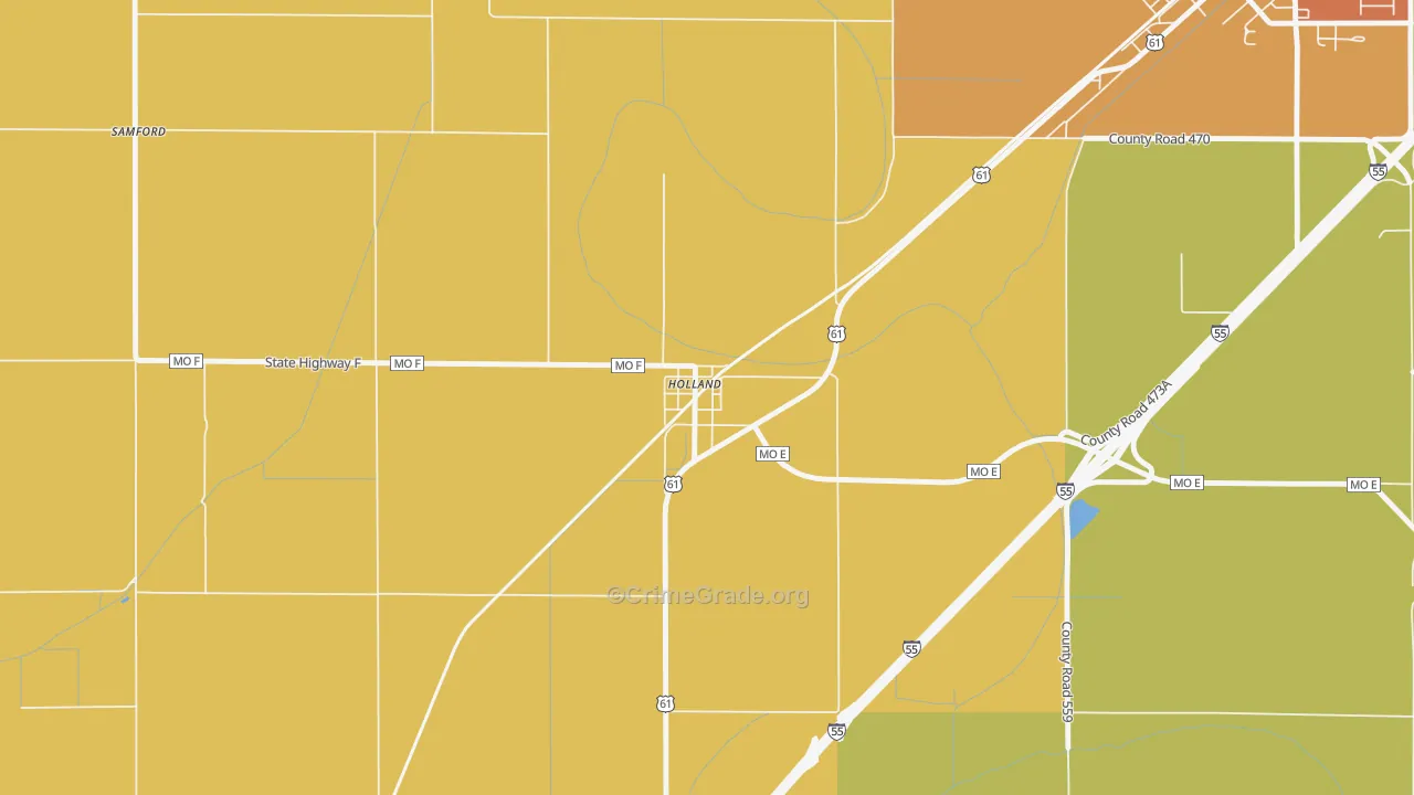 63853, MO Map of Drug-Related Crime Rates