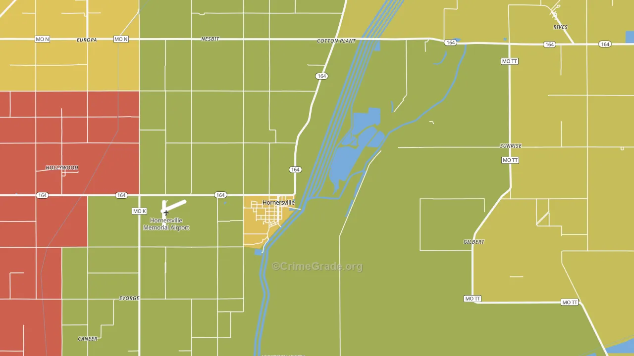 63855, MO Map of Drug-Related Crime Rates