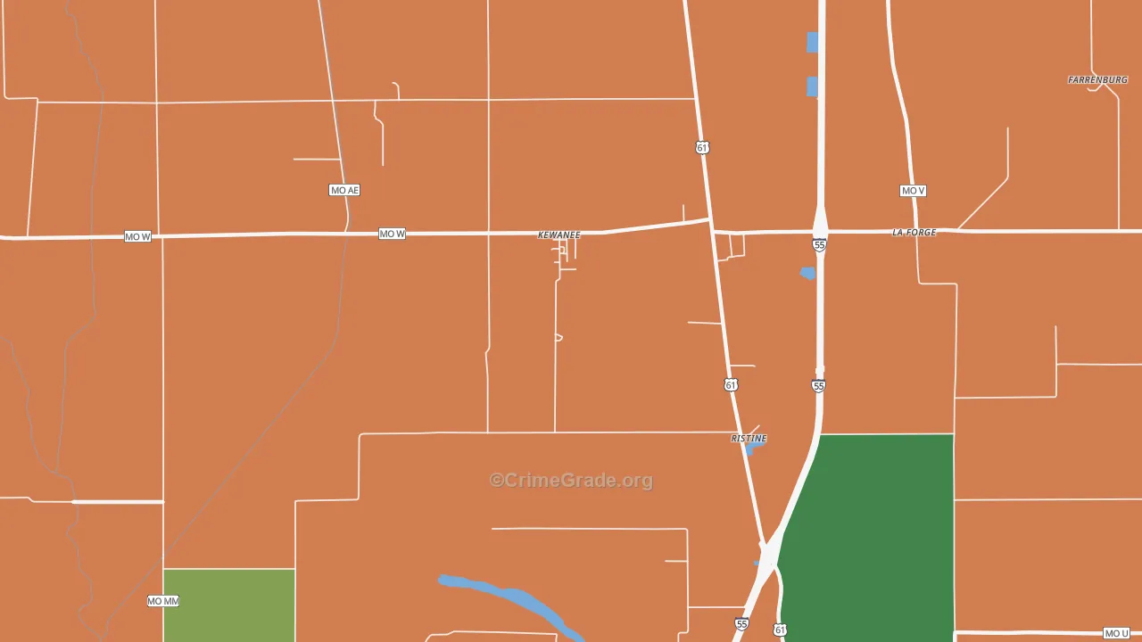 63860, MO Map of Drug-Related Crime Rates