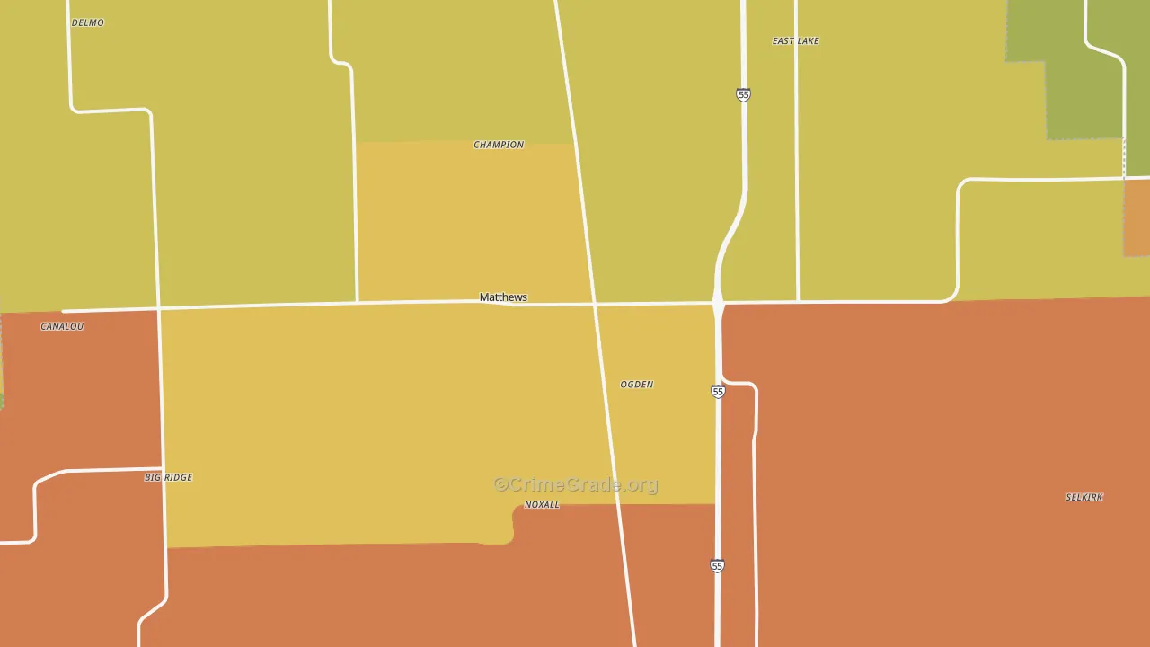 63867, MO Map of Drug-Related Crime Rates