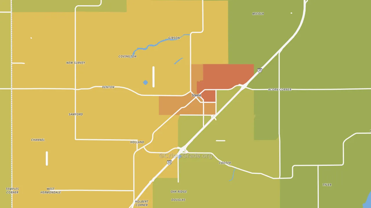 63877, MO Map of Drug-Related Crime Rates
