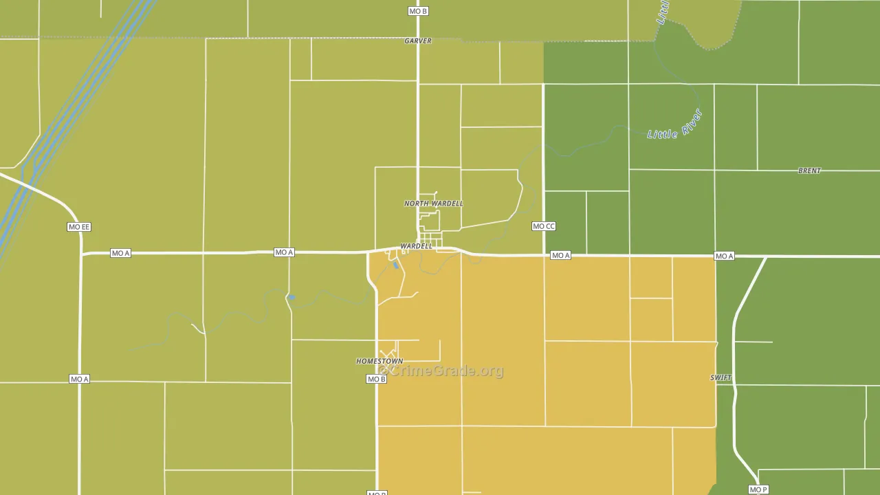 63879, MO Map of Drug-Related Crime Rates