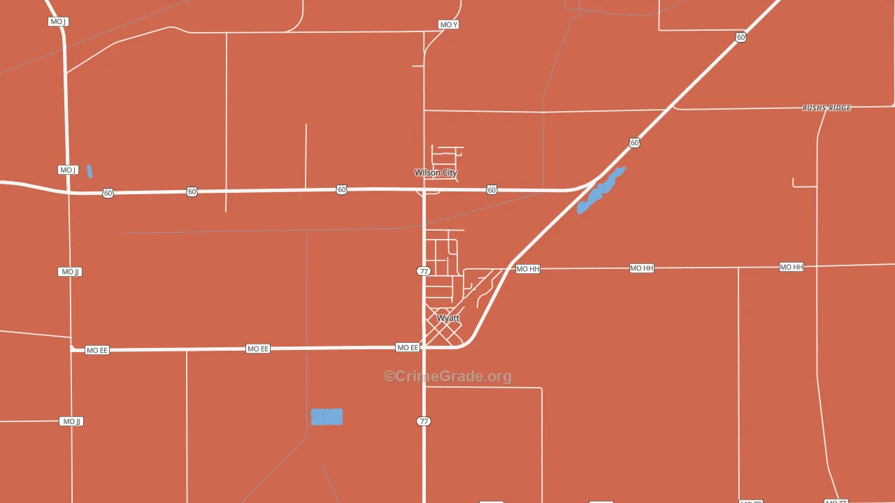 63882, MO Map of Drug-Related Crime Rates