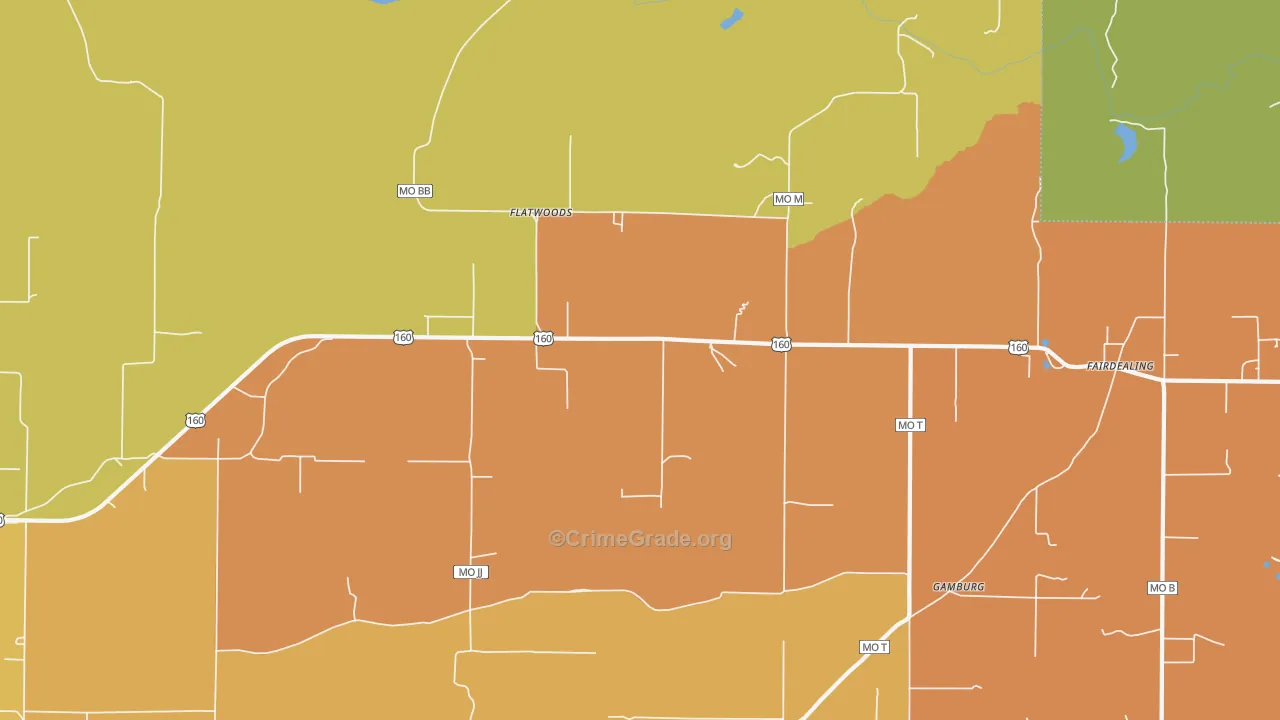 63939, MO Map of Drug-Related Crime Rates
