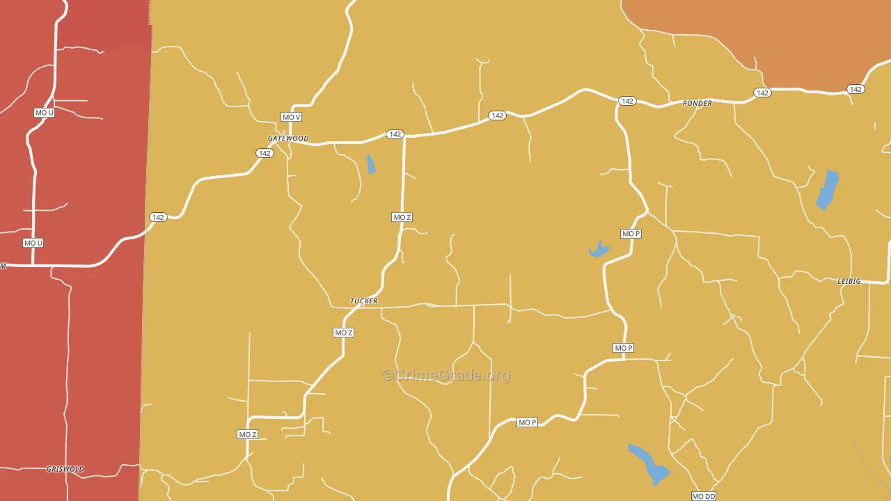 63942, MO Map of Drug-Related Crime Rates