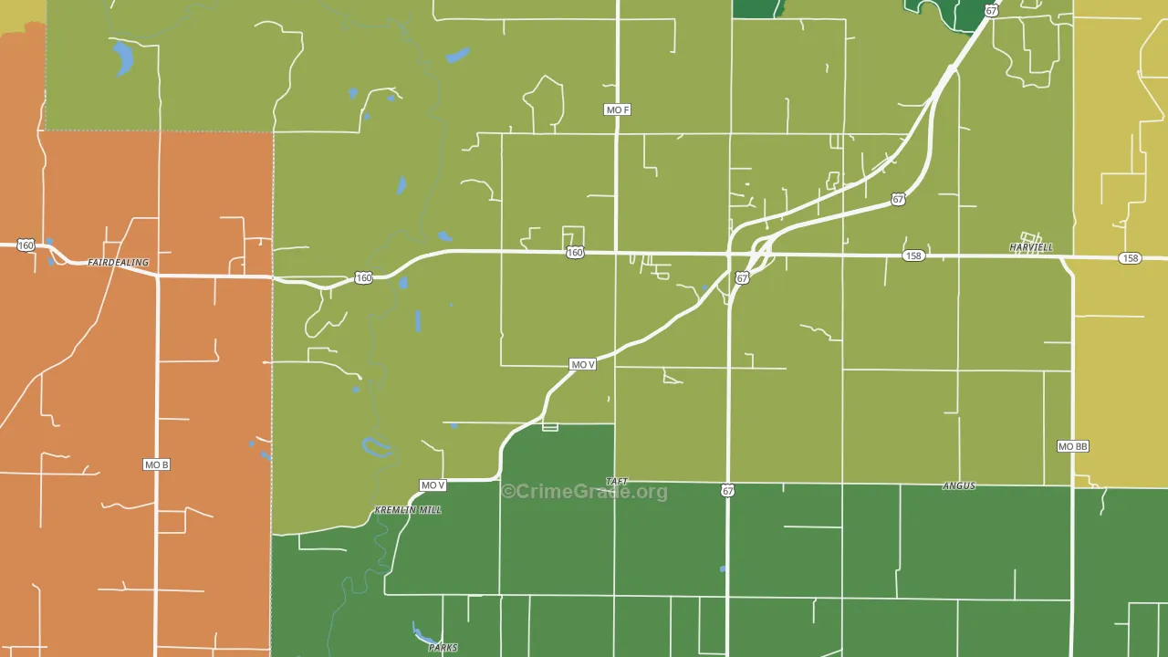 63945, MO Map of Drug-Related Crime Rates