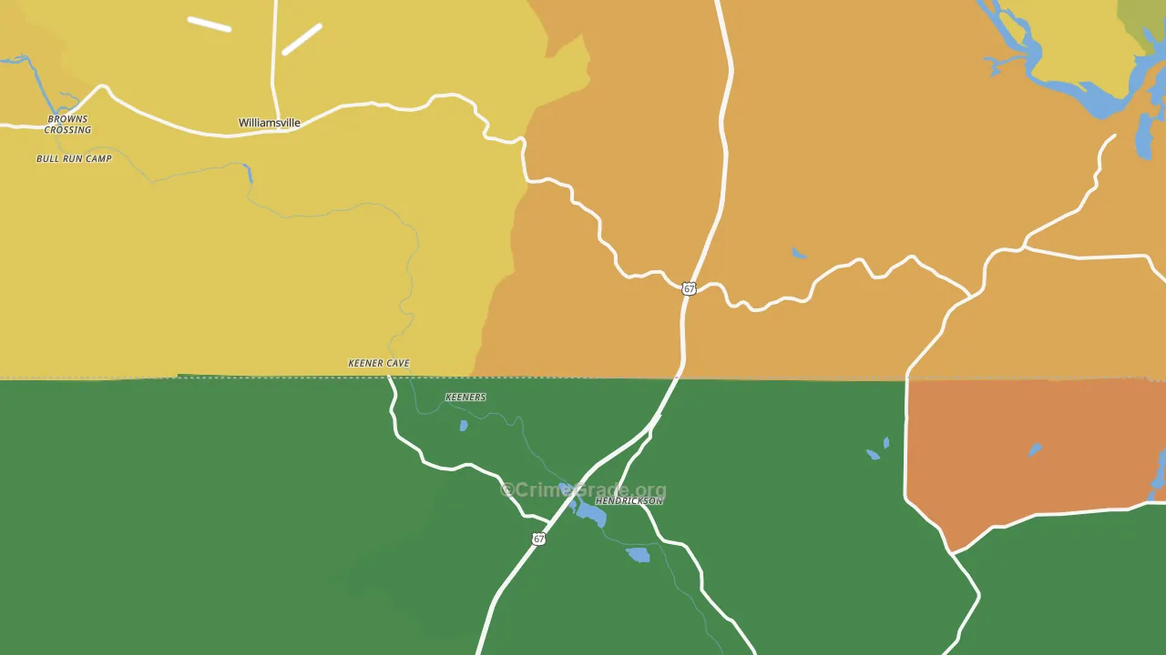 63967, MO Map of Drug-Related Crime Rates