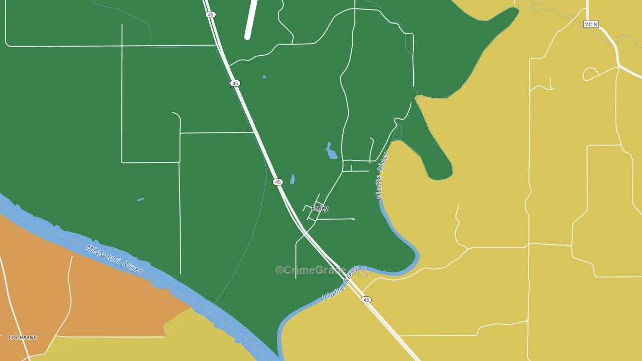64028, MO Map of Drug-Related Crime Rates