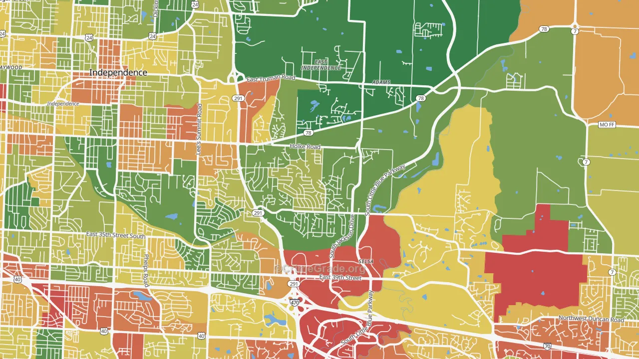 64057, MO Map of Drug-Related Crime Rates
