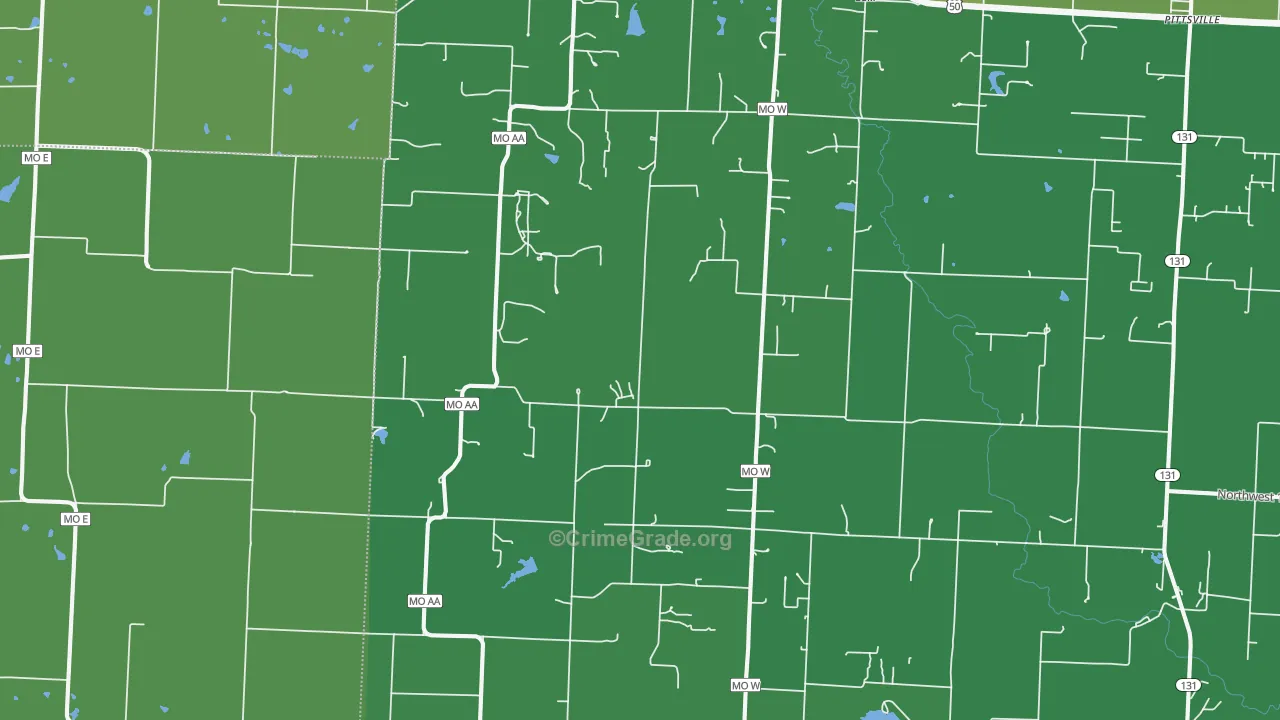 64061, MO Map of Drug-Related Crime Rates