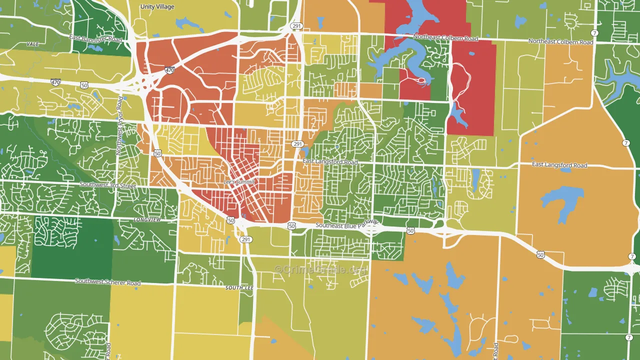 64063, MO Map of Drug-Related Crime Rates