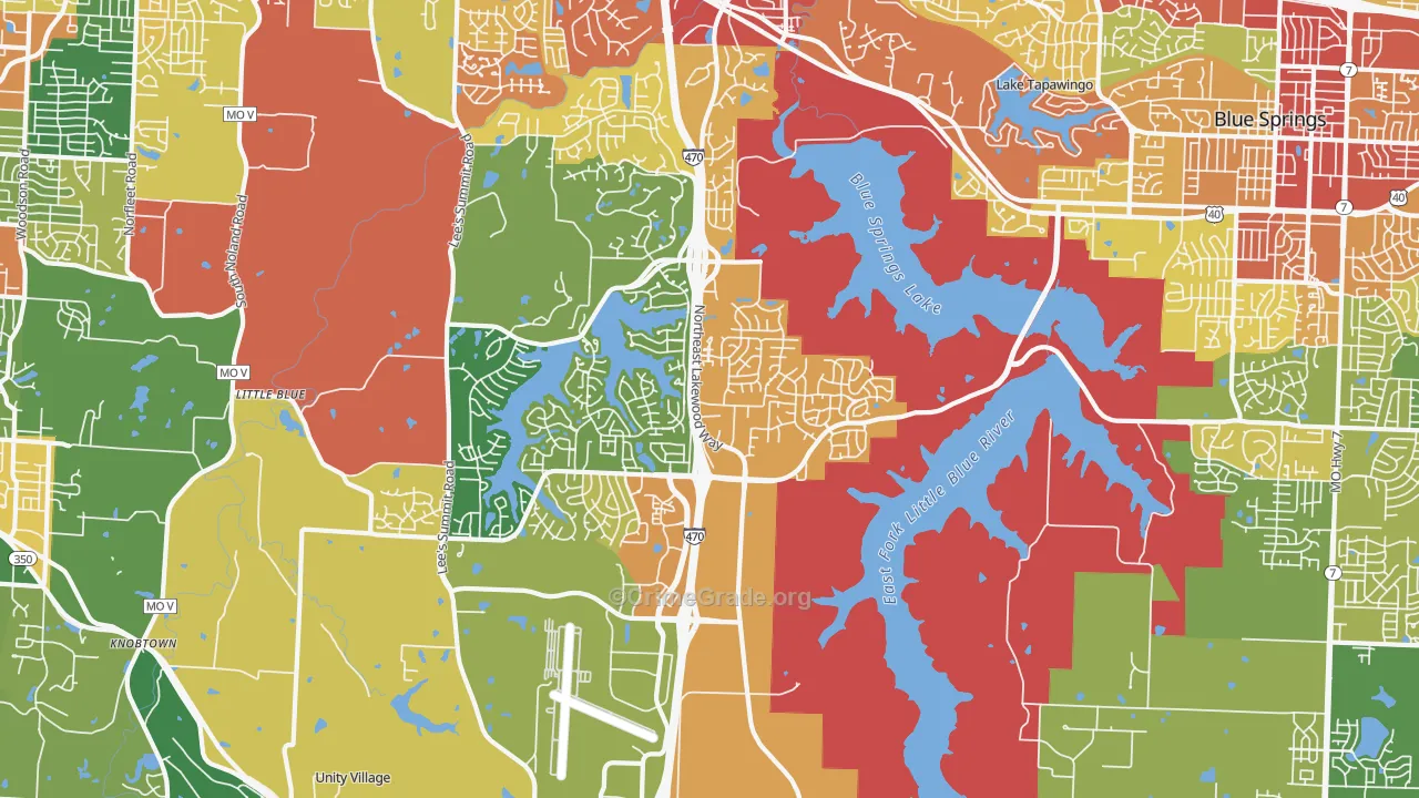 64064, MO Map of Drug-Related Crime Rates