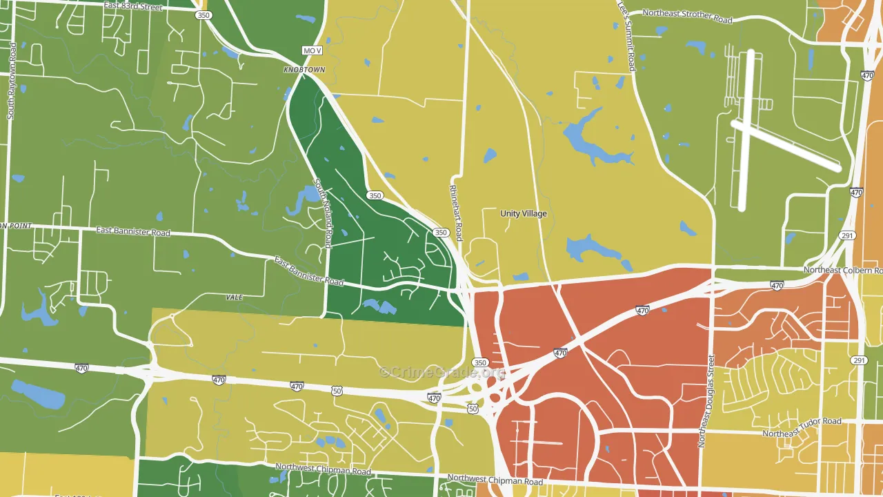 64065, MO Map of Drug-Related Crime Rates