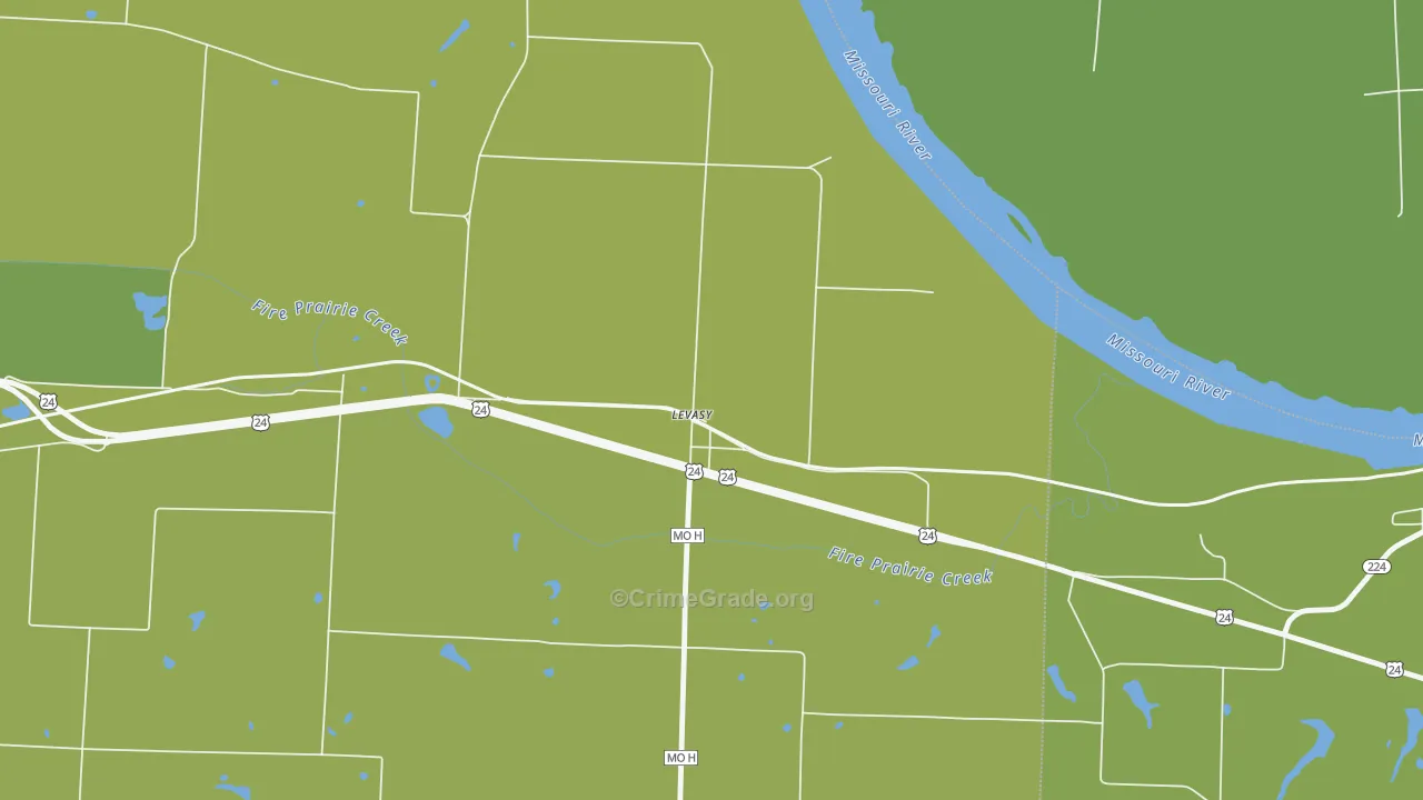 64066, MO Map of Drug-Related Crime Rates