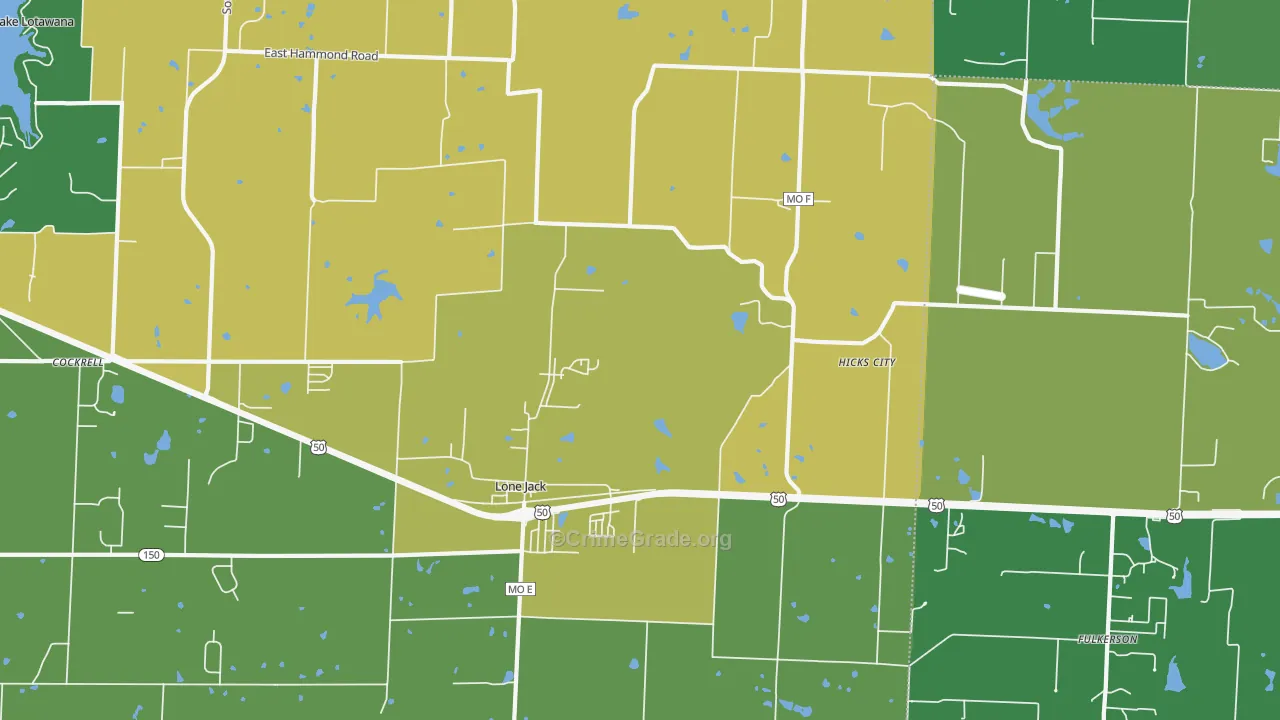 64070, MO Map of Drug-Related Crime Rates