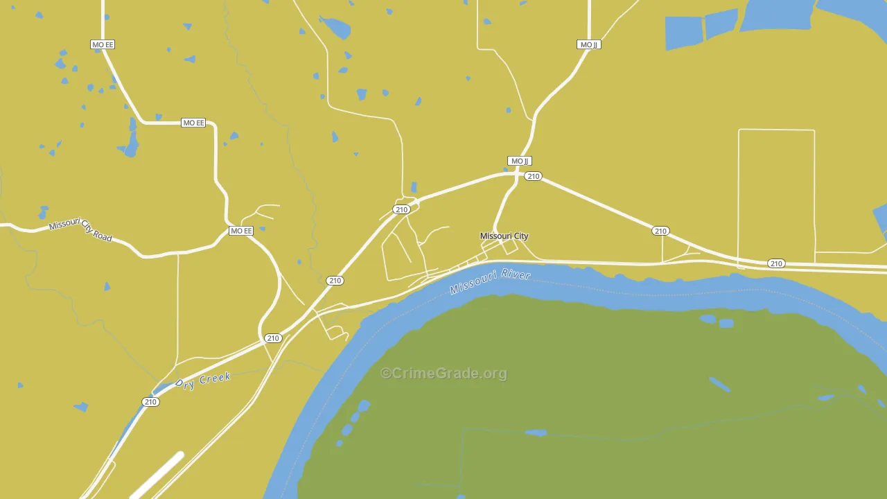 64072, MO Map of Drug-Related Crime Rates