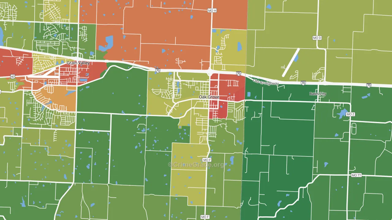 64075, MO Map of Drug-Related Crime Rates