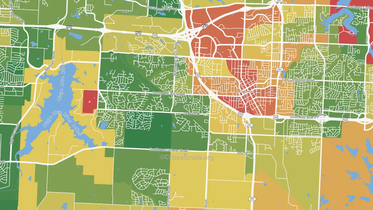 64081, MO Map of Drug-Related Crime Rates