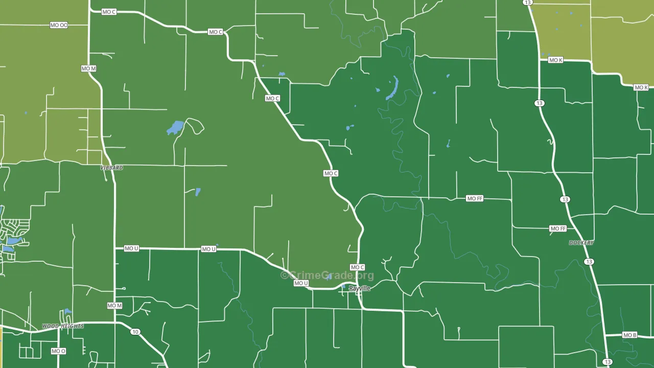 64084, MO Map of Drug-Related Crime Rates