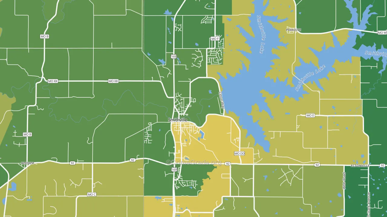 64089, MO Map of Drug-Related Crime Rates