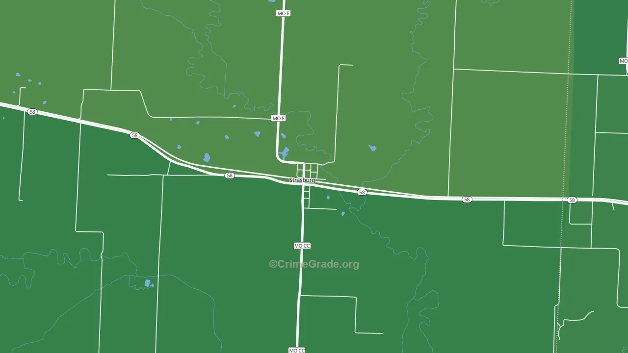 64090, MO Map of Drug-Related Crime Rates