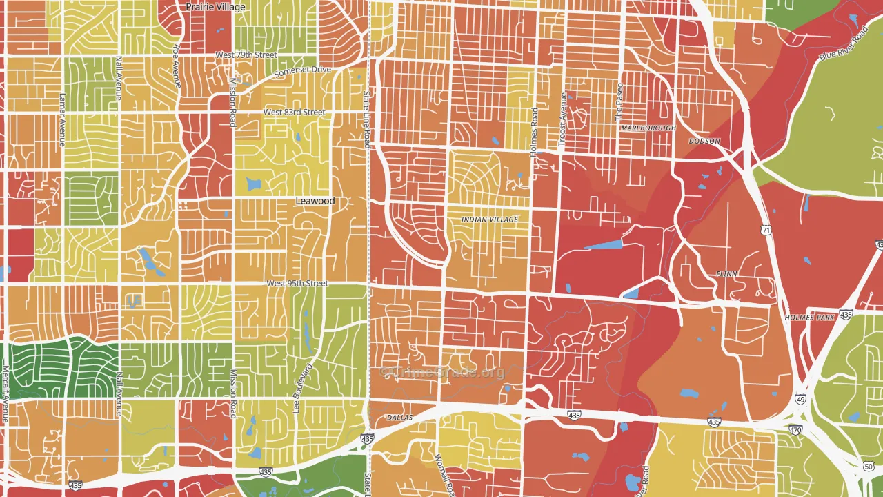 64114, MO Map of Drug-Related Crime Rates