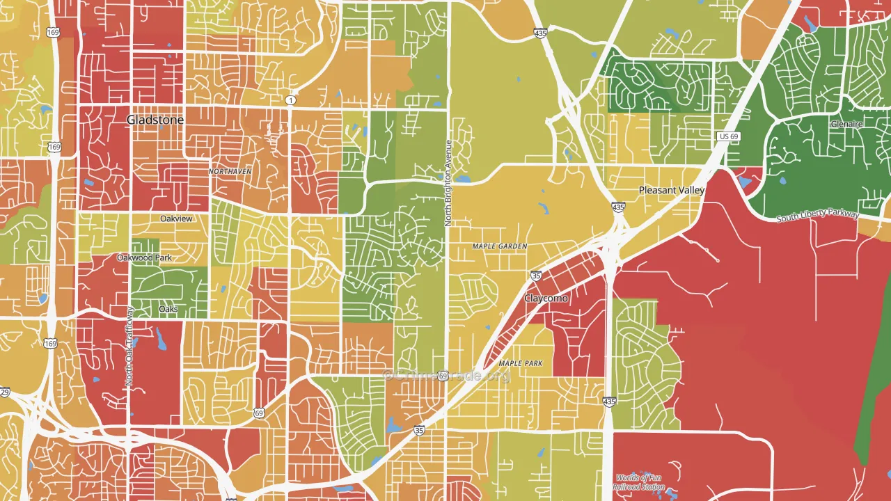 64119, MO Map of Drug-Related Crime Rates