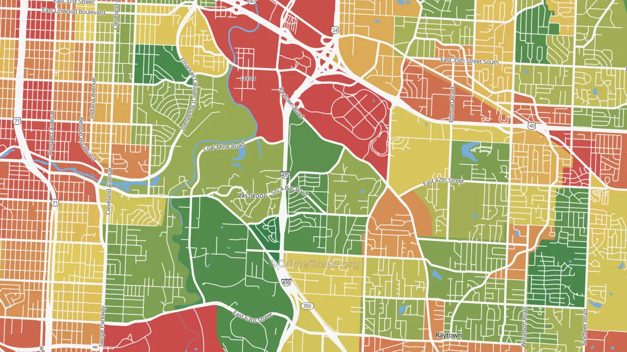 64129, MO Map of Drug-Related Crime Rates
