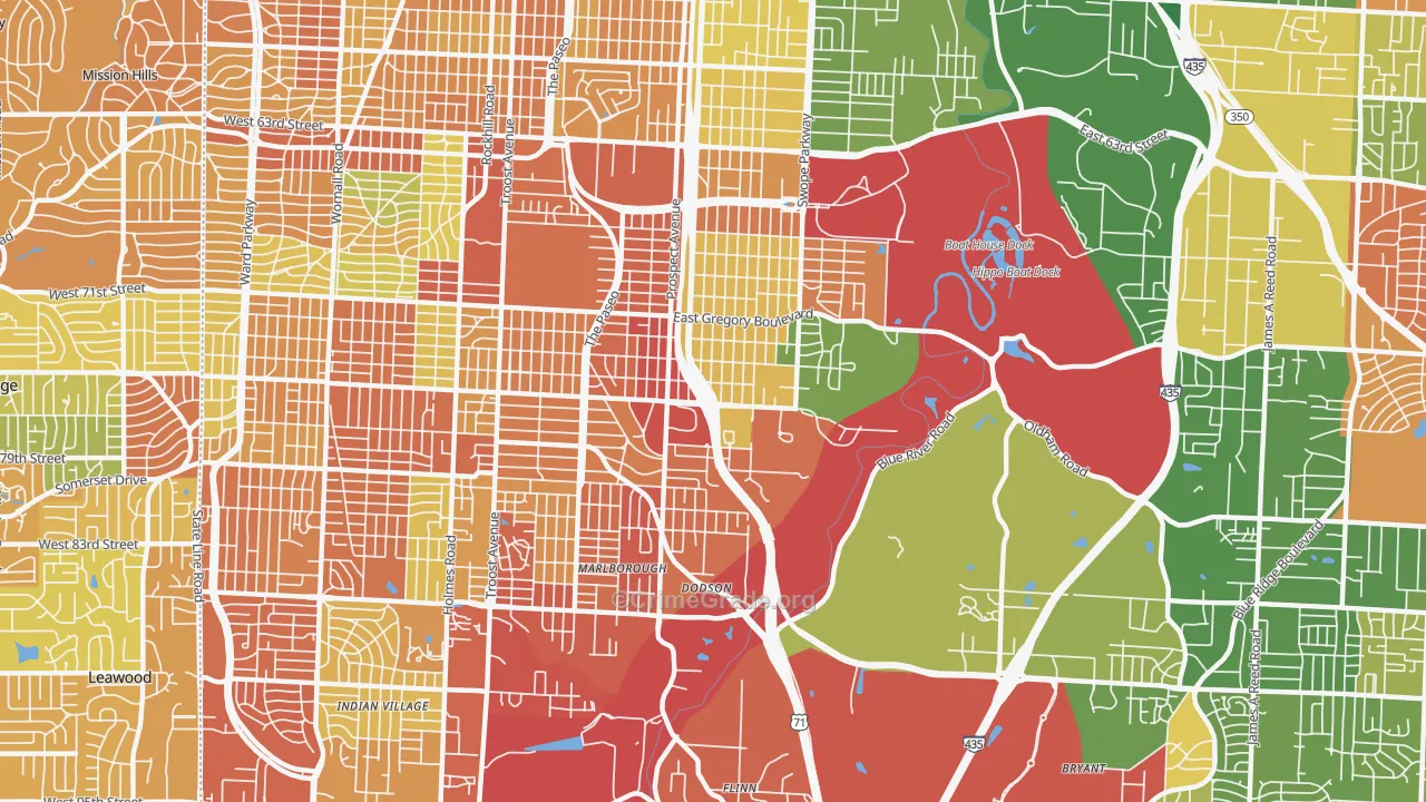 64132, MO Map of Drug-Related Crime Rates