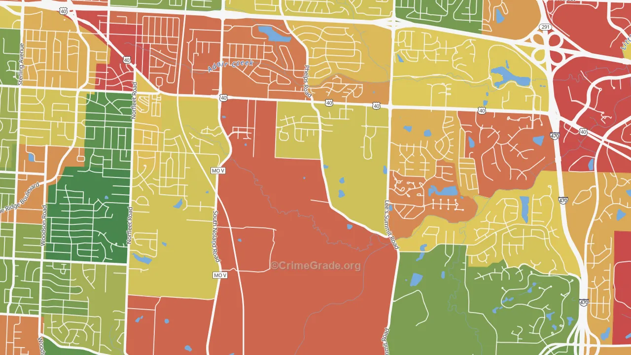 64136, MO Map of Drug-Related Crime Rates