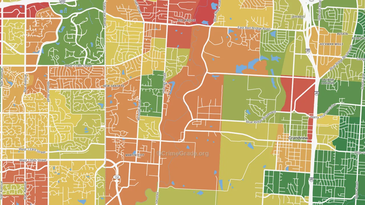64146, MO Map of Drug-Related Crime Rates