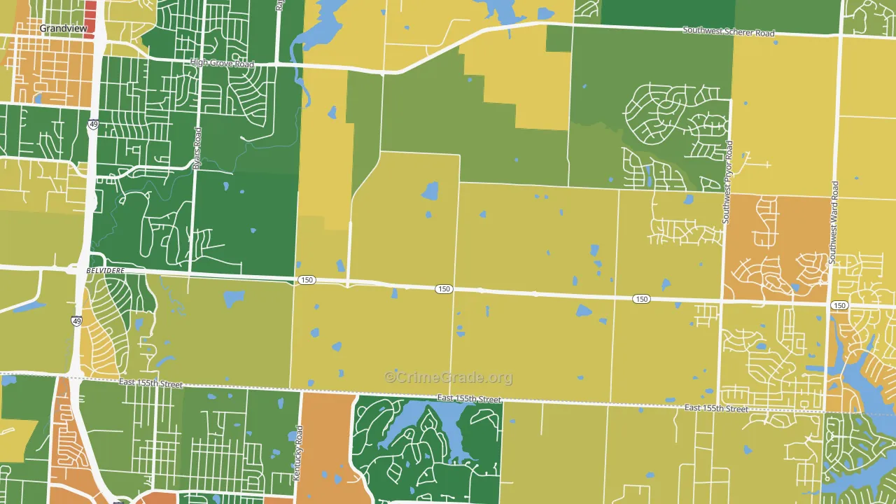 64149, MO Map of Drug-Related Crime Rates