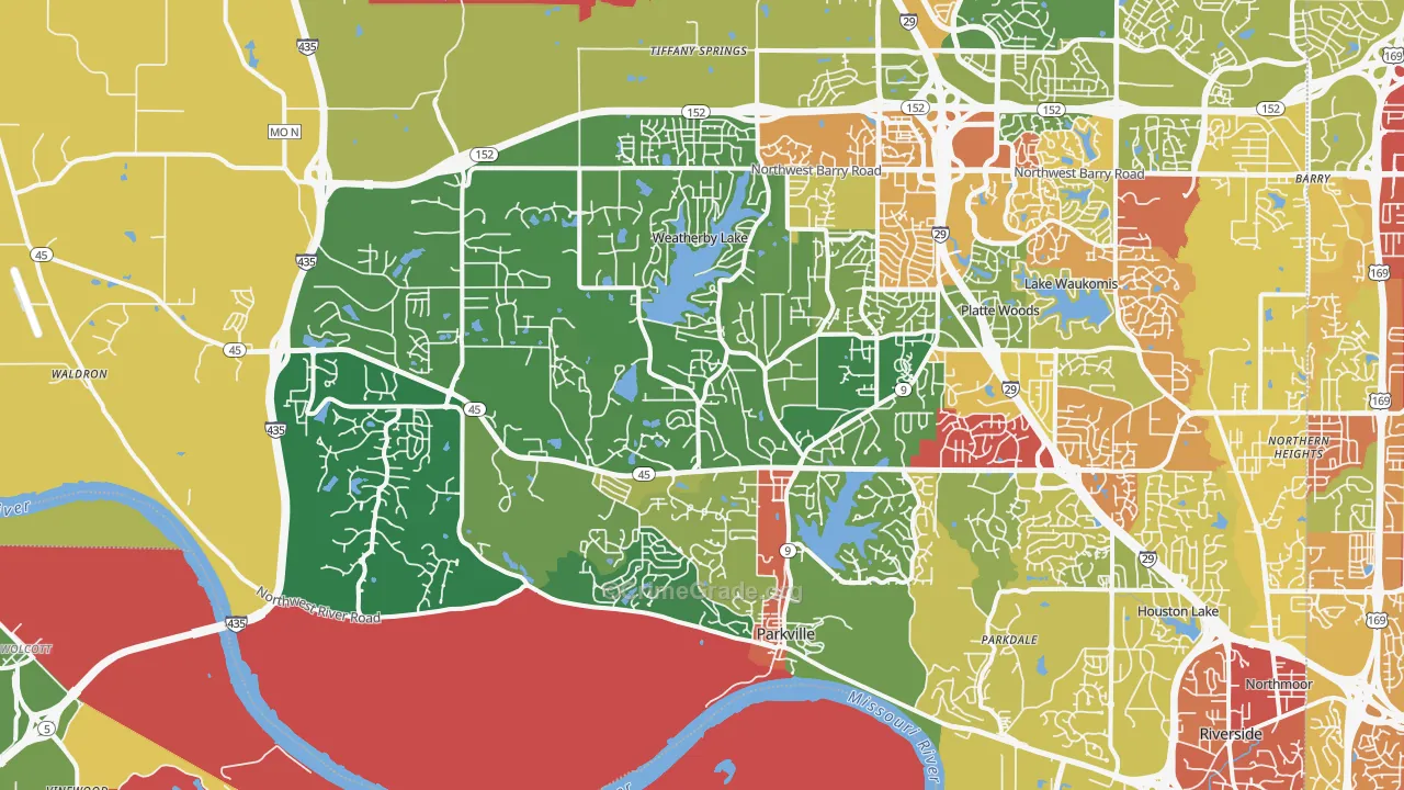 64152, MO Map of Drug-Related Crime Rates