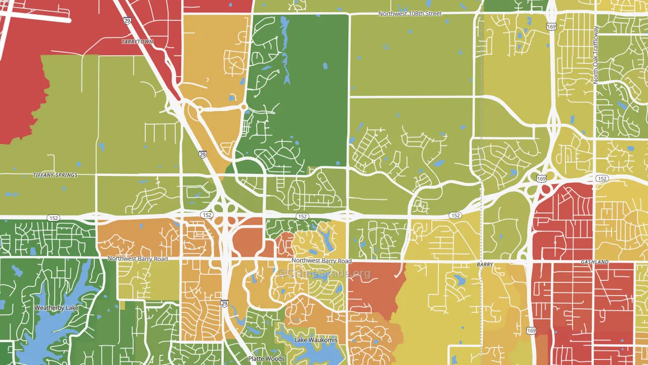 64154, MO Map of Drug-Related Crime Rates