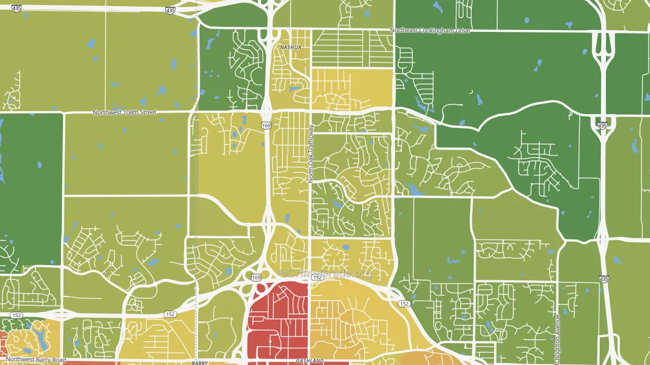 64155, MO Map of Drug-Related Crime Rates