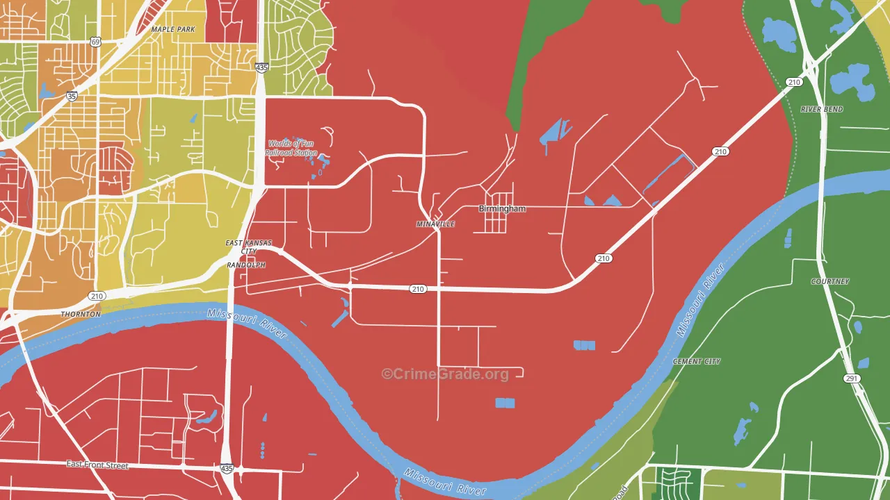 64161, MO Map of Drug-Related Crime Rates