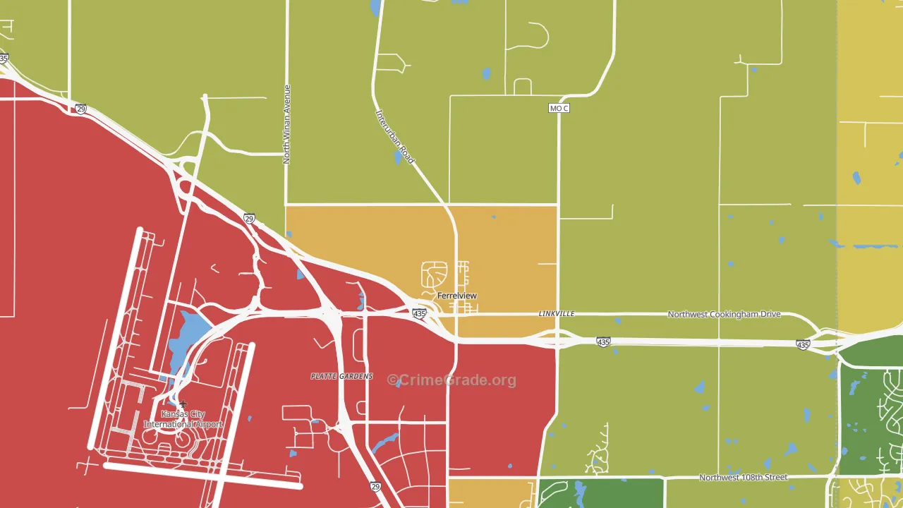 64163, MO Map of Drug-Related Crime Rates
