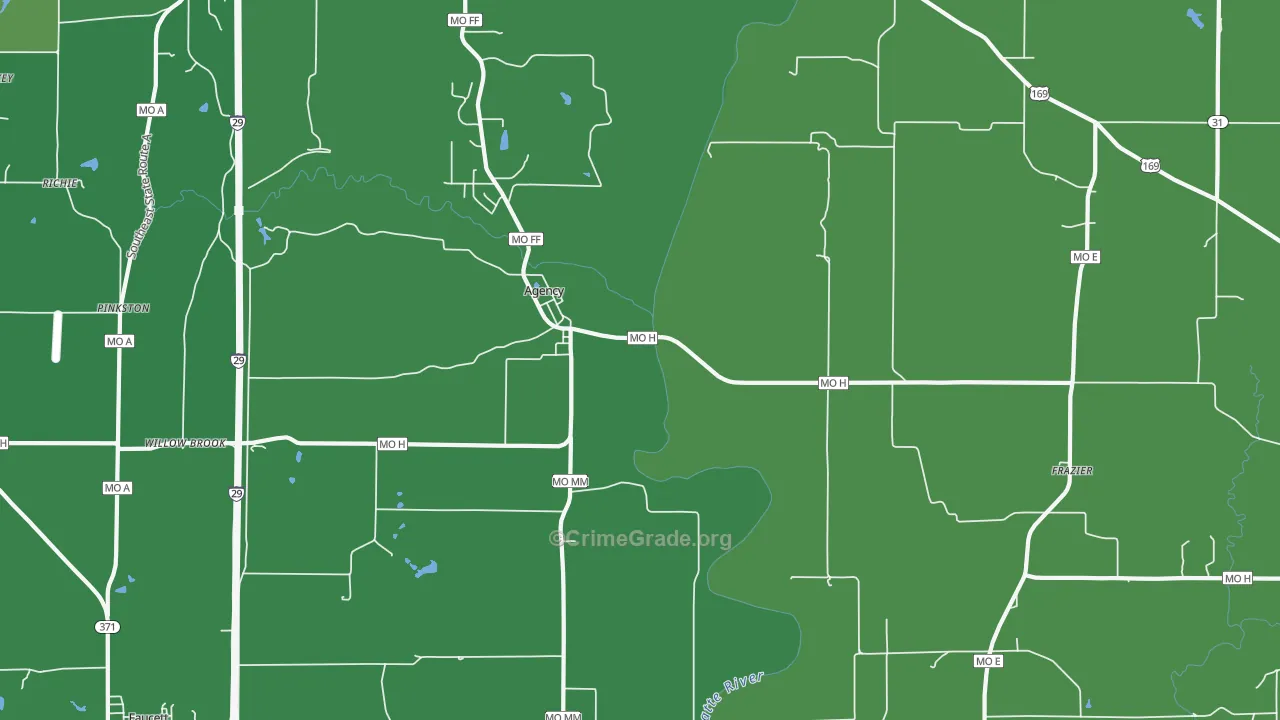 64401, MO Map of Drug-Related Crime Rates