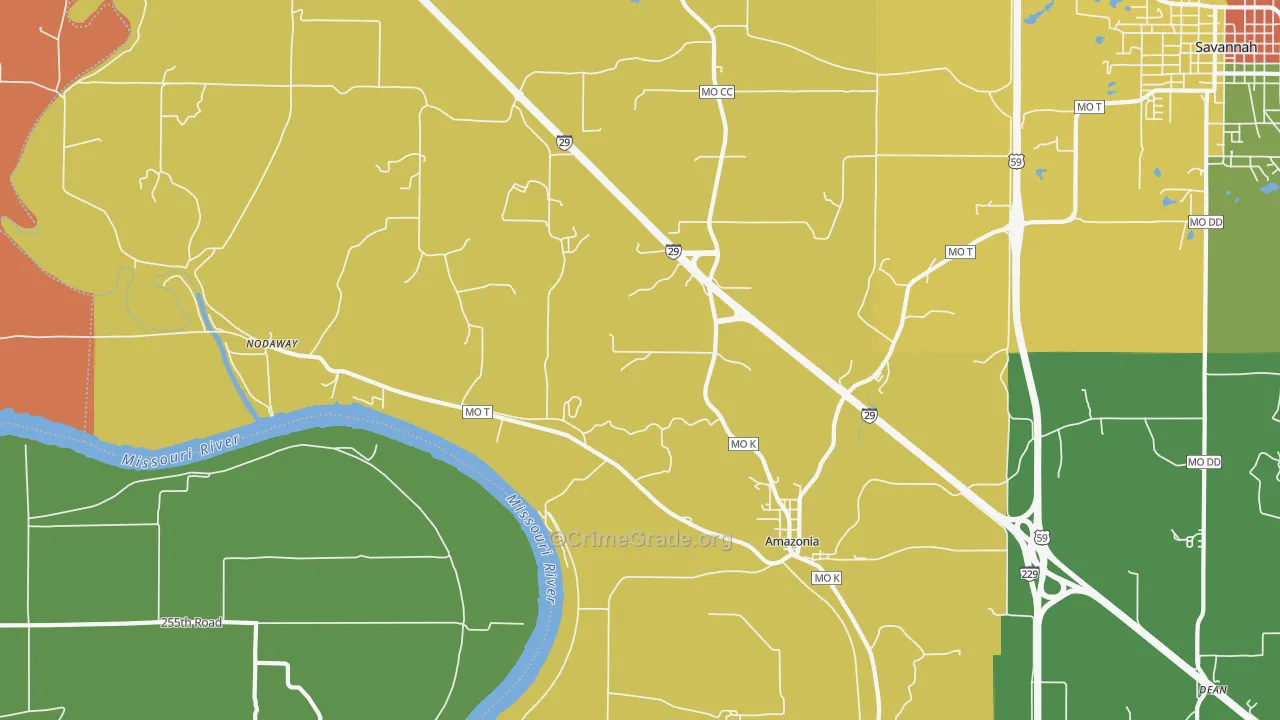 64421, MO Map of Drug-Related Crime Rates