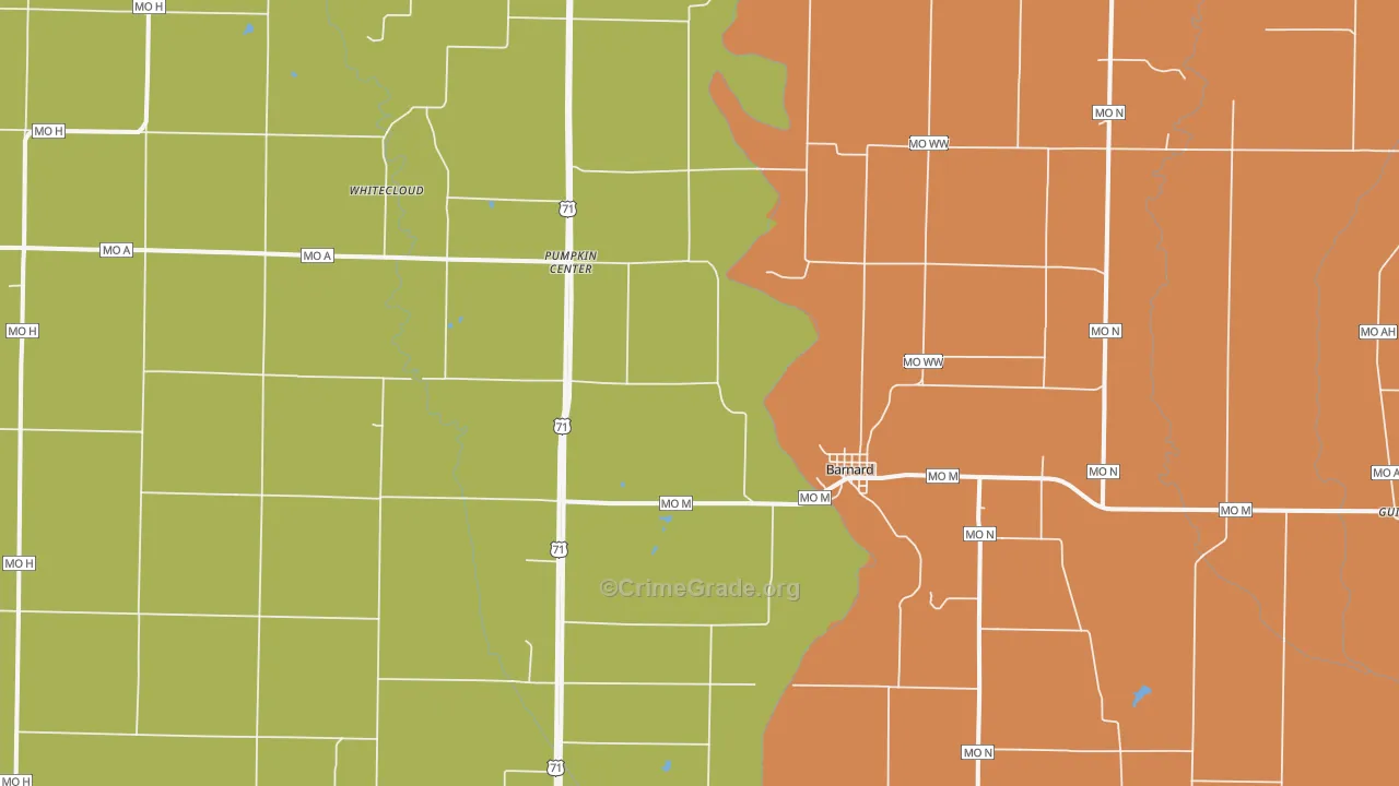 64423, MO Map of Drug-Related Crime Rates