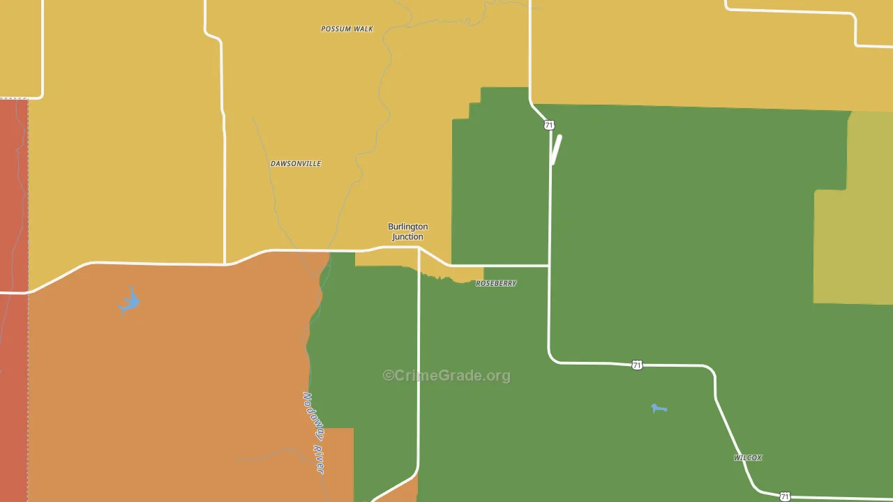 64428, MO Map of Drug-Related Crime Rates