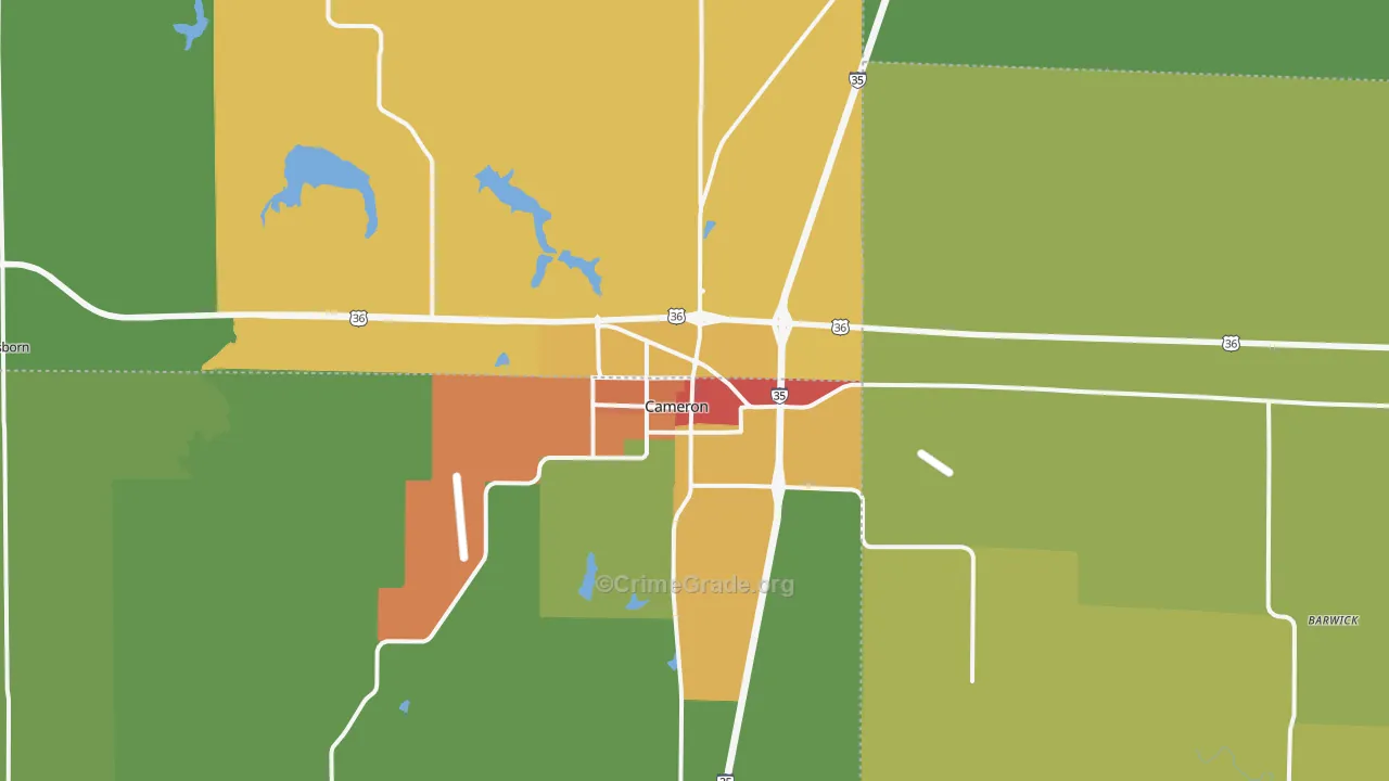 64429, MO Map of Drug-Related Crime Rates