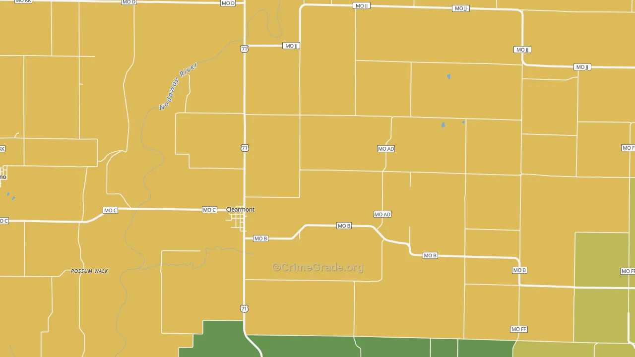 64431, MO Map of Drug-Related Crime Rates