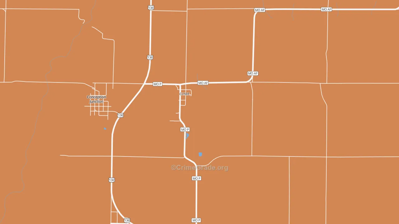 64432, MO Map of Drug-Related Crime Rates